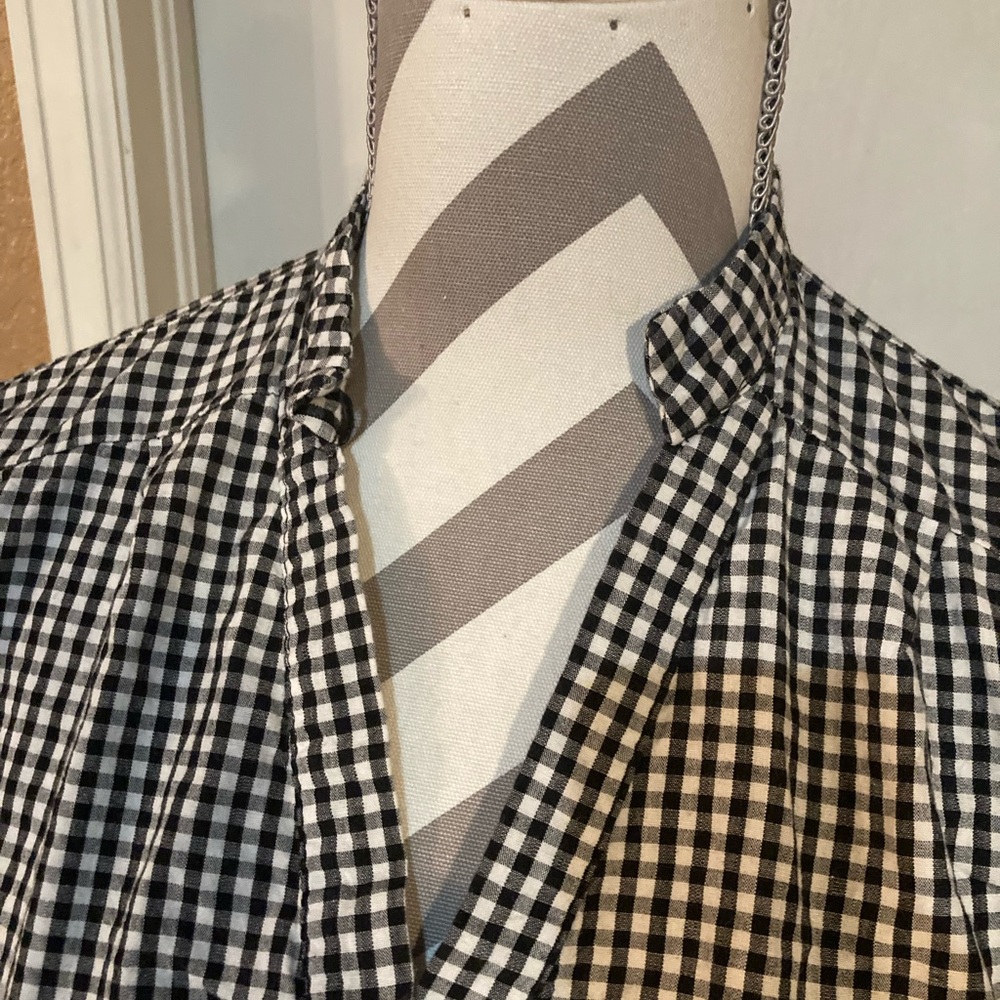 Black and white checkered blouse XXXL - Picture 2 of 5